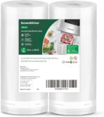 Bonsenkitchen Vacuum Sealer Bags, 8" x 50' Rolls 2 pack for Food Storage Saver, Bpa Free, Heavy Duty, Commercial Grade Textured Food Roll, Customized Size Bag for Sous Vide Cooking,VB3209 - Image 2