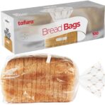 Bread Bags (100 Count) - Clear Plastic Bread Bags with Twist Ties for Sandwich, Loaf, Sourdough, Pastries, Muffins, and Baked Goods with Date Tab for Tracking Freshness, BPA Free - Image 2