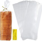 Bread Bags, 30 Pack Plastic Bread Bags with Ties for Homemade Bread, Clear Bagel Sandwich Bags, Bread Loaf Bags for Bakery Owners Use - Image 2