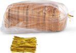 Bread Bags with Ties, Reusable,100 Clear Bags and 100 Ties, Bread Bags For Homemade Bread And Bakery Loaf Adjustable Reusable(100) - Image 2