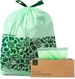 Cleanomic Compostable* Trash Bags with Drawstring (13 Gallon, 25 Units, Tall), BPI Certified For Kitchen Compost - Image 2