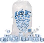 Concession Essentials 8 lb Drawstring Ice Bags – Pack of 100 | Durable Heavy-Duty Plastic Ice Storage Bags with Secure Drawstring Closure | Perfect for Ice Packaging, Parties, Camping, and Commercial - Image 2