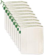 Earthwise Reusable Mesh Produce Bags - Washable Set of 9 Premium Bags, TRANSPARENT Lightweight, Strong SEE-THROUGH Mesh for shopping, transporting and storing fruits and veggies. - Image 2