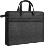 Enyuwlcm Oxford Zippered Document Bag with Handle File Tote Bag Pouch for Carrying Paper Files Books Filing Folder 1 Pack (H-Black) - Image 2