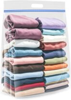 Extra Large 25 Gallon Storage Bags - 35” x 24” with Resealable Zip and Carry Handle, Ideal for Clothes, Pillows, Moving and Travel, Set of 5 - Image 2