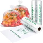 Geyoga 1000 Pcs Plastic Produce Bags Narrow Profile Bags Clear HDPE Produce Handbags for Grocery Food Vegetable Storage, 500 Bags/1 Roll (10 x 15 Inches) - Image 2