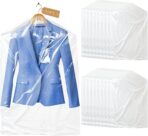 Gretchin 40 Pack Garment Bags - Set of 40, 60x90cm Plastic Dry Cleaning Bags for Hanging Clothes Storage - Image 2