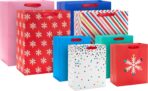 Hallmark Holiday Gift Bag Assortment (8 Bags: 4 Medium 9", 4 Large 13") - Image 2