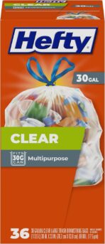 Hefty Clear Trash Bags, Clear, 30 Gallon, 36 Count - Image 2