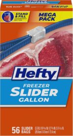 Hefty Slider Freezer Kitchen Storage Bags, Gallon Size, 56 Count - Image 2