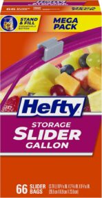 Hefty Slider Kitchen Storage Bags, Gallon Size, 66 Count - Image 2