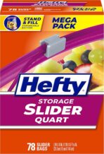 Hefty Slider Kitchen Storage Bags, Quart Size, 78 Count - Image 2