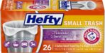 Hefty Small Garbage Bags, Flap Tie, Lavender & Sweet Vanilla Scent, 4 Gallon, 26 Count - Image 2