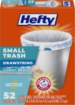 Hefty Small Trash Bags, Ocean Water Scent, 4 Gallon, 52 Count - Image 2