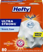 Hefty Ultra Strong Tall Kitchen Trash Bags, Unscented, 13 Gallon, 80 Count - Image 2
