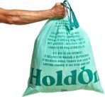 HoldOn 13-Gallon Trash Bags – Plant-based Tall Kitchen Trash Bags with Drawstring Handles for Tall Trash Bins, Heavy-duty and Compostable Large Trash Bags (40 bags) - Image 2