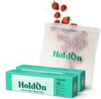 HoldOn HoldOn Zipseal Gallon Bags - Compostable, PFOA-Free, BPA-Free, Food-Safe Zip Seal Food Storage Bags/Freezer-Safe Gallon Bags With Secure Seal for Home & Travel (2-pack, 50 bags total) - Image 2