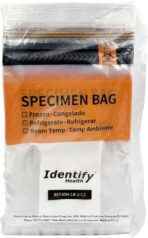 Identify Health Biohazard Specimen Lab Bags | 100 Pack | 6x9 Inch 3-Wall Laboratory Double Zip Seal with Absorbent Pad and Document Pouch | TearZone Destroy BIO Feature (100) - Image 2