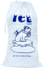 Infinite Pack Plastic Ice Bags 20 Lb. with Draw String Closure Pack 100 - Image 2