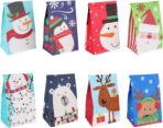 Linelglobal Christmas Treat Bag, Small Xmas Gift Bag for Kid Holiday Goodie Party Favor Paper 24 Pack - Image 2