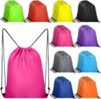 Lzerking 50 Pcs Drawstring Backpack Bulk -10 Colors, 13.4x16 Inches Reusable Drawstring Bags for Gift, Homeless, HTV, Gym, Sports, Lightweight & Machine Washable - Image 2