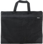 M&G 12x15 in Large Zipper Pouch with Handle, A4 Foldable Lightweight Waterproof Oxford Document Storage Bag, File Organizer for Office Travel Books Papers Filing Folder – 1 Pack (Black) - Image 2