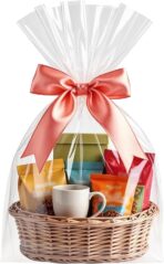 Morepack Cellophane Bags,16x24 Inch 20 Pcs Cellophane Wrap for Gift Baskets, Clear Basket Bags - Image 2