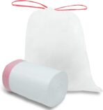 O2frepak 13 Gallon Drawstring Tall Kitchen Trash Bags,Clean Fresh Scent and Heavy Duty Garbage Bags(100 Count,60x70cm) - Image 2