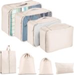 Packing Cubes for Travel - 8 Set Luggage Organizer Bags for Family, Mesh Breathable Travel Packing Cubes for Suitcases Durable Travel Essentials Bags Set - Image 2