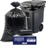 Plasticplace 95-96 Gallon Heavy Duty Trash Bags, Garbage Bags, Puncture-Resistant, Fits Rollaway Cans & Drums, Durable Large Plastic Bags (50 Count) - Image 2