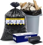 Plasticplace Contractor Trash Bags 42 Gallon │ 6.0 Mil │ Black Heavy Duty Garbage Bag │ 33” x 48” (25 Count) - Image 2