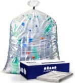 Plasticplace - W55LDC2 55-60 gallon Trash Bags │ 2 Mil │ Clear Heavy Duty Garbage Can Liners │ 38” x 58” 1 Count (Pack of 50) - Image 2