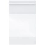 Plymor 6" x 9" (Pack of 100), 4 Mil with White-Block Heavy Duty Zipper Reclosable Plastic Bags - Image 2
