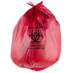 Red Isolation Infectious Waste Bag/Biohazard Bag High Density 17 Microns - 200/Case 40-45 Gallon 40" x 48" By TableTop King - Image 2