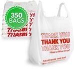 Reli. Thank You Plastic Bags (350 Count) (11.5" x 6.5" x 21") (White) - Grocery, Shopping Bag, Restaurants, Convenience Store - Image 2