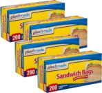 Sandwich Bags With Fold & Close Top (6.5 in X 5.5) in 200 Count Pack of 4 - Image 2