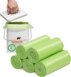 Small Trash Bags 1.2 Gallon - Biodegradable Garbage Bags Recycling Eco-Friendly Trash Can Plastic Liner Compostable Strong Bag for Bathroom Bedroom Office Kitchen Trash Can (120 Counts,Green) - Image 2