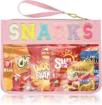 Snack Bags Clear Pouch Travel Makeup Bag Chenille Letter Bags for Zipper Pouch Clear Cosmetic Bag Clearly Tote Bag Makeup Travel Bags for Women - Image 2
