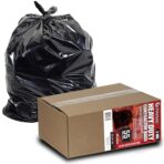 Ultrasac Heavy Duty 55 Gallon Contractor Bags - (40 Count, 3 MIL) - 38" x 58" - Large Black Plastic Trash Can Liners - 55-60 Gal Garbage Bag Drum Liners for Outdoor & Contractors - Image 2