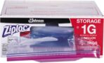 Ziploc 682257 Double Zipper Bags, Plastic, 1gal, 1.75mil, Clear w/Write-On Panel, 250/Box - Image 2