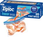 Ziploc Pint Food Storage Freezer Bags, Grip 'n Seal Technology for Easier Grip, Open, and Close, 20 Count - Image 2