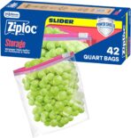 Ziploc Quart Food Storage Slider Bags, Power Shield Technology for More Durability, 42 Count - Image 2