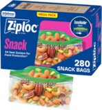 Ziploc Snack Bags, Easy Open and Close, Plastic Food Storage Bags, 280 Bags Total (Packaging May Vary) - Image 2