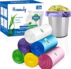 1.2 Gallon Multi Small Trash Bags,Garbage Bag Bin Liners, 5 Liters Bin Bags Wastebasket Bags for home office kitchen Trash Can,Bathroom,Bedroom 300 Counts 6 Color - Image 2
