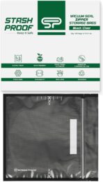 11" x 12" Vacuum Seal and Zip lock Storage Bag (Black and Clear) (100 Count) 5.5 Mil Heavy Duty Recloseable Poly bags, Food Grade BPA Free Resealable Zipper Top, Coins, tools, Snacks, herbs, Cookies - Image 2