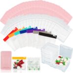 114PCS Travel Pill Organizer - RAINFLOW Bpa Free Pill Bags for Travel, Pack of 50 Clear Label Writing Baggies 50 Mylar Bags 7 Colors Small Ziplock Bag 7 Pill Box AM PM Supplements Baggies - Image 2