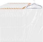 15 Pack (24 x 60 In) Plastic Clear Clothes Covers,Dry Cleaners Bags Hanging Clothing Covers Clear Garment Bags Hanging Dust-proof Clothing Protector Covers for Home Storage Clothing Stores & Travel. - Image 2