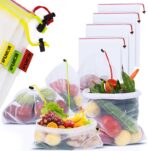 15-Pack Reusable Produce Bags – Heavy Duty Washable Mesh Grocery & Vegetable Bags with Drawstring, Eco-Friendly for Fruits, Food, Toys & Travel Storage - Image 2