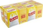 Glad Trash Bags, Tall Kitchen Garbage Bags, 13 Gallon Handle Tie Trash Big for Kitchen, Unscented, 50 Count (Pack of 4) - Image 6