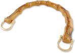 Piutouyar 2pcs U-Shaped Handbag Handles Bamboo Purses Handles Imitation Bamboo Handle Replacement Resin Purse Handbag Handles for Bag Making with Gold Metal Buckle, Brown Color - Image 6